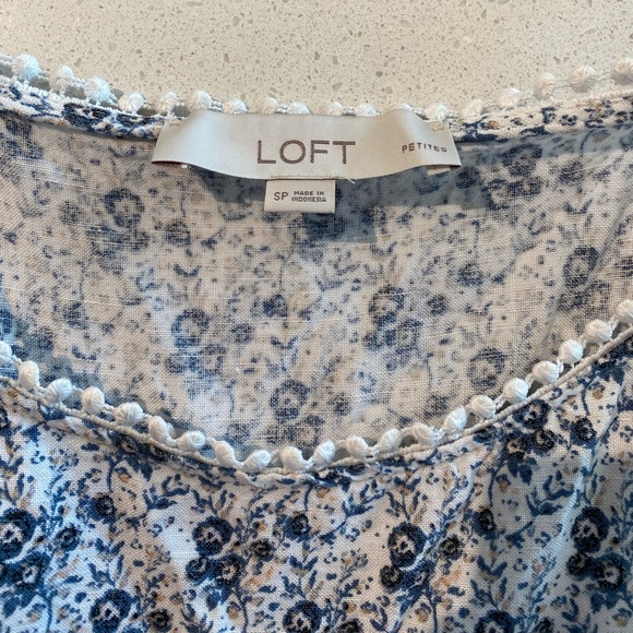 Loft Linen Floral Dress - Picture 4 of 6